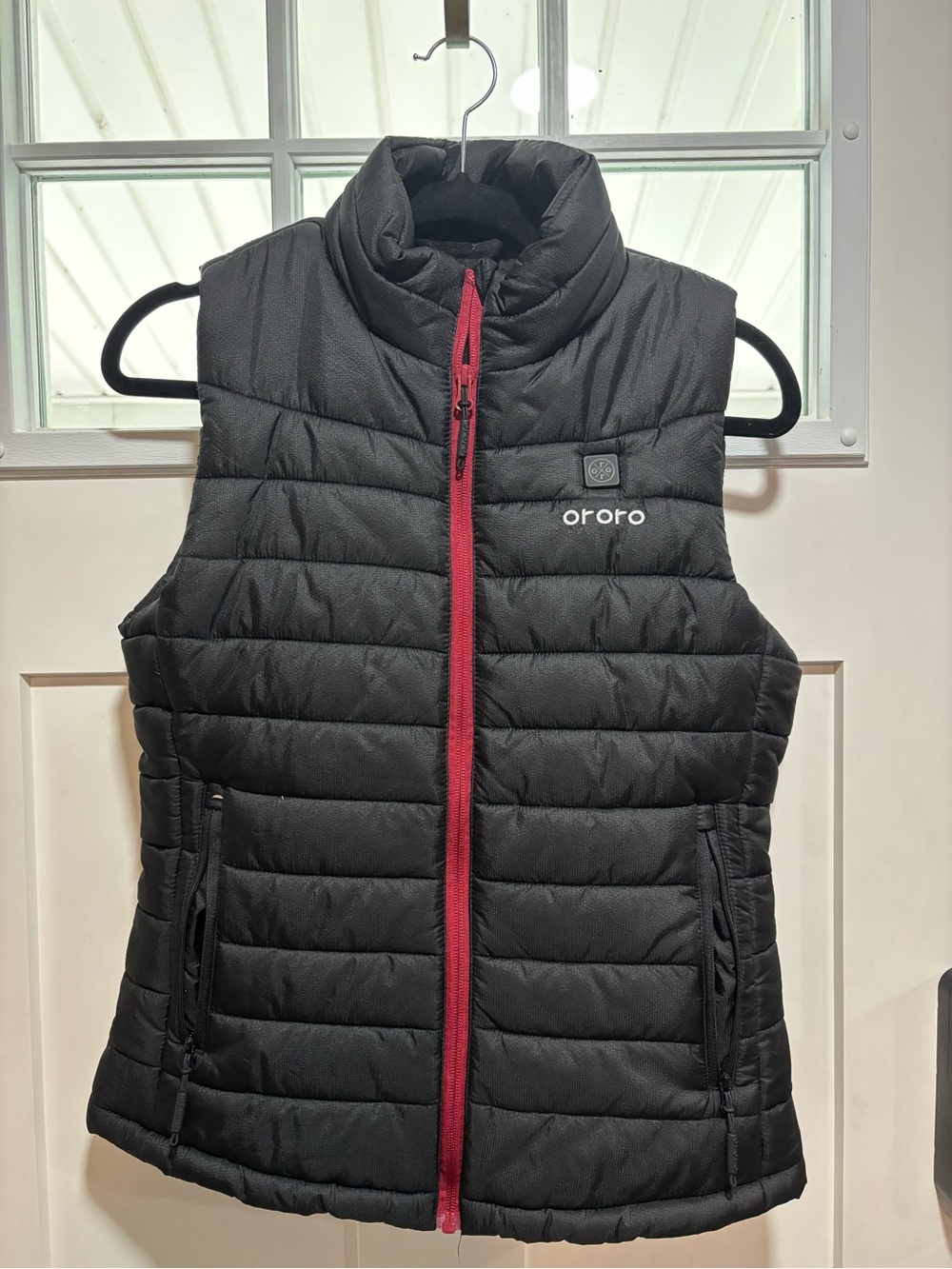 Ororo Women's Black Quilted Heated Vest *missing battery pack*